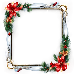 Christmas Decoration Frame Png 05252024 PNG image