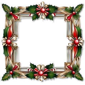 Christmas Decorative Frame PNG 8