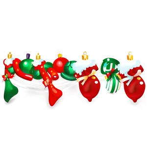 Christmas Decorative Line Png 05252024 PNG image