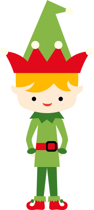 Christmas Elf Cartoon Character