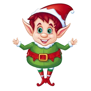 Christmas Elf Cartoon PNG 06292024 PNG