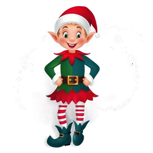 Christmas Elf Illustration Png 06252024 PNG image