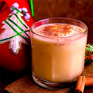 Christmas Eve Eggnog Toast PNG 06252024