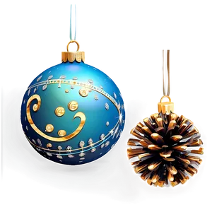 Christmas Eve Festive Ornaments Png 06252024 PNG image