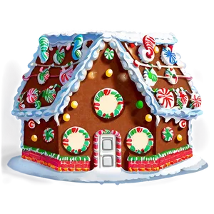 Christmas Eve Gingerbread House PNG Psa