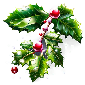 Christmas Eve Holly And Berries Png 06252024 PNG image