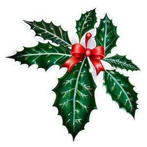 Christmas Eve Holly And Berries Png Obb PNG image