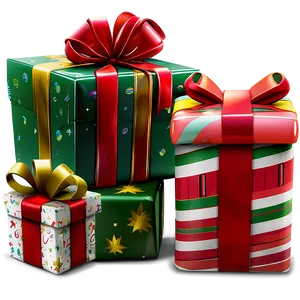 Christmas Eve Wrapped Presents Png 11 PNG image