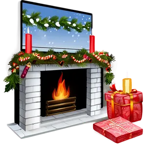 Christmas Fireplace A