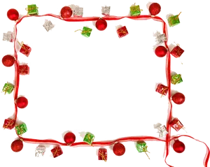 Christmas Frame Decoration Border PNG image