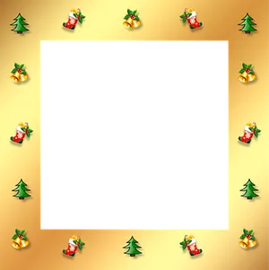 Christmas Framewith Decorationsand Trees