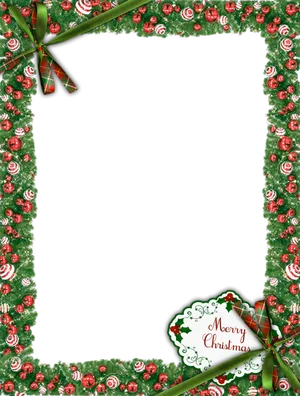 Christmas Framewith Greetings PNG