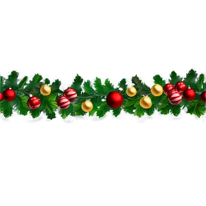 Christmas Garland Border PNG Idh