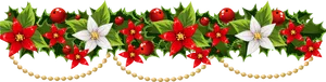 Christmas Garland Decoration PNG image