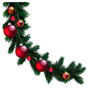 Christmas Garland Ornaments PNG 05252024 PNG