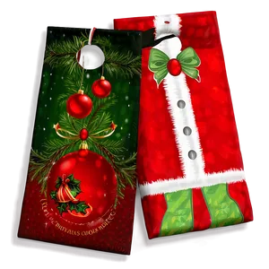 Christmas Holiday Cornhole Bag Png 06292024 PNG image