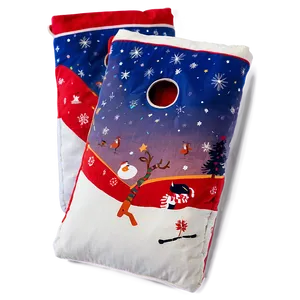 Christmas Holiday Cornhole Bag Png Guw9 PNG image