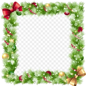 Christmas Holiday Frame Transparent PNG image