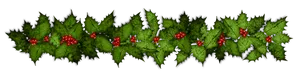 Christmas Holly Berries Banner
