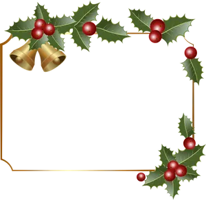 Christmas Holly Border Graphic PNG image