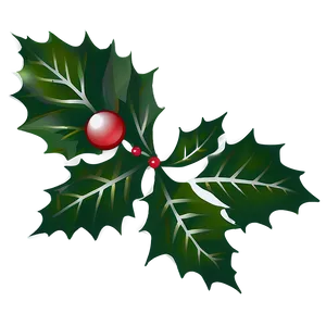 Christmas Holly Silhouette Png 06272024 PNG image