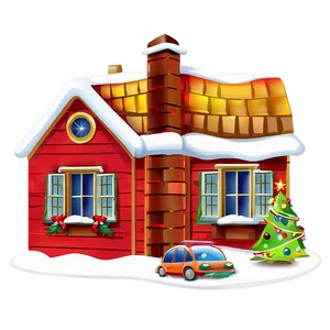 Christmas House Clipart Png 68 PNG image