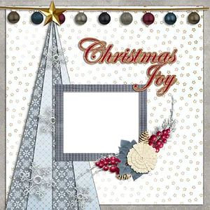 Christmas Joy Scrapbook Template