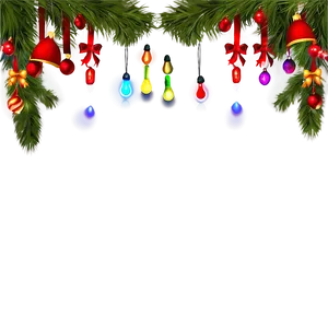 Christmas Lights Decoration PNG Gms8