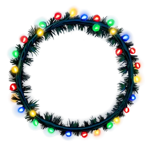 Christmas Lights Garland PNG Tay24