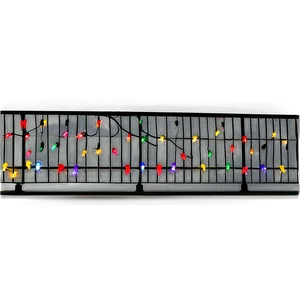 Christmas Lights On Balcony PNG Rwx PNG