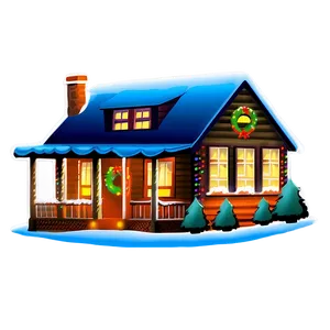 Christmas Lights On House Png Jak5 PNG image