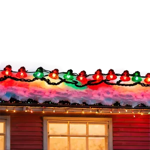 Christmas Lights On Roof PNG Csx84 PNG