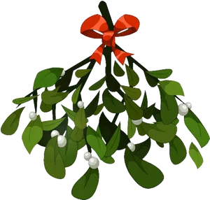 Christmas Mistletoe Illustration.png PNG