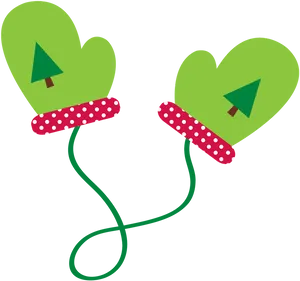 Christmas Mittens Clipart PNG image