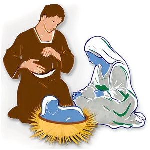 Christmas Nativity Silhouette Png 96 PNG image