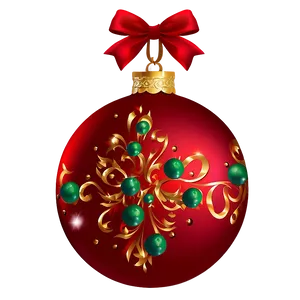Christmas Ornament Set PNG Rbg