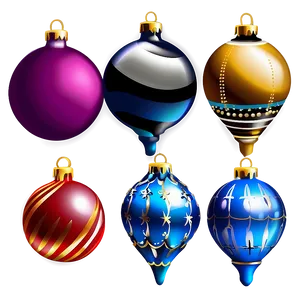 Christmas Ornaments Clipart PNG Htw82 PNG