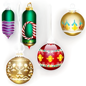 Christmas Ornaments Clipart PNG Wvc28 PNG