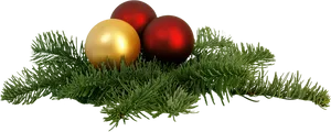 Christmas Ornaments Greenery PNG image