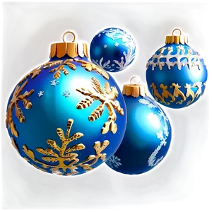 Christmas Ornaments Set PNG 59