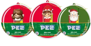 Christmas P E Z Ornaments Collection PNG image