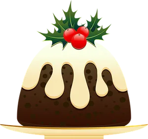 Christmas Pudding Illustration