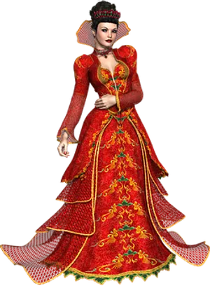 Christmas Queen3 D Render