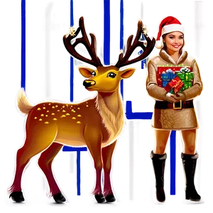 Christmas Reindeer Png Vix40 PNG image