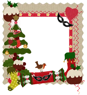 Christmas Scrapbook Frame Design