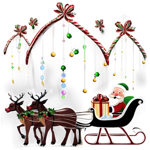 Christmas Sleigh Gift Delivery PNG Urj64 PNG