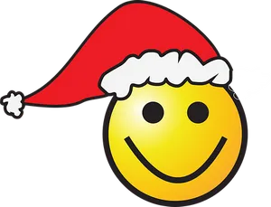 Christmas Smiley Face Santa Hat