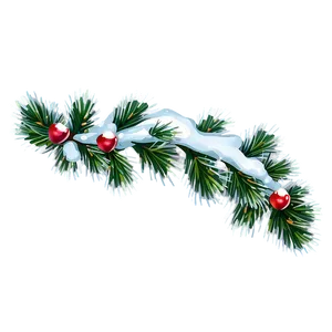 Christmas Snow Fir Branch PNG Ueu PNG