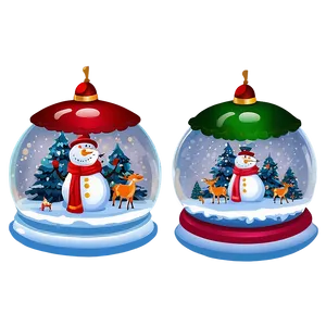 Christmas Snow Globe Wonderland PNG 06252024