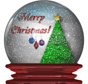 Christmas Snow Globewith Tree